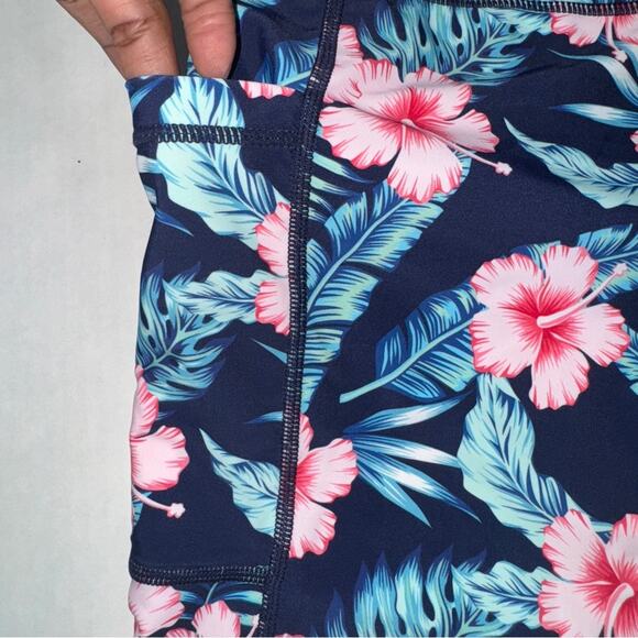 Santiny Womens Size L Shorts High Waisted Swim Surfing Travel Vacation - Picture 3 of 9